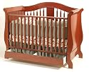Stork Craft Aspen Stages Crib With Drawer in Cognac