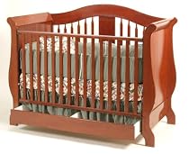 Stork Craft Aspen Stages Crib With Drawer in Cognac