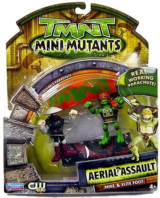  Tmnt Aerial Assault Figure Playset - Mike & Elite Foot