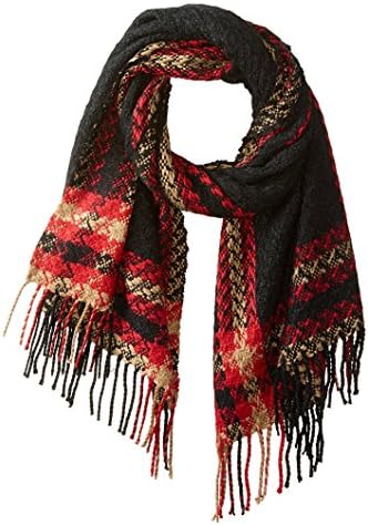 Lulla Women's Pattern Wrap, Black Multi