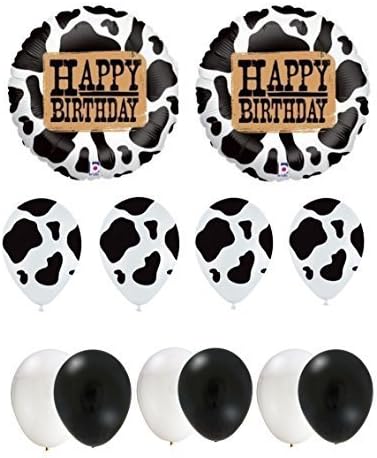Happy Birthday Cow Party Balloon Set by Cows