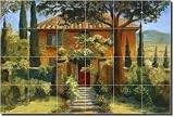 Bramasole by Joanne Margosian - Ceramic Tile Mural 17 x 25.5 Backsplash