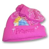 Girl's Disney Princess Knit Hat and Mitten Set - Toddler