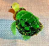 Sea Turtle Small hand-crafted Art Glass Figurine