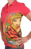 Ed Hardy - ED HARDY Christian Audigier Women Polo Shirt Red Multi
