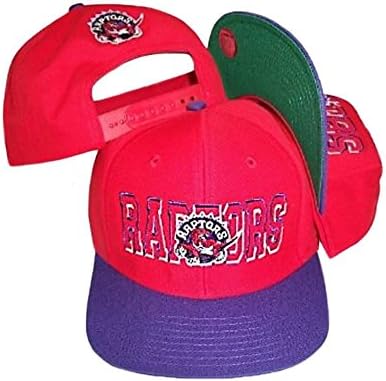 Toronto Raptors Superblock Red/Purple Two Tone Snapback Adjustable Cap
