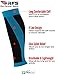 Shin Splint Compression Sleeves By Run Forever Sports - Health & Fitness Accessories for Men & Women - Ideal for Running, Cycling, Nurses, Maternity & More (Blue, Large)
