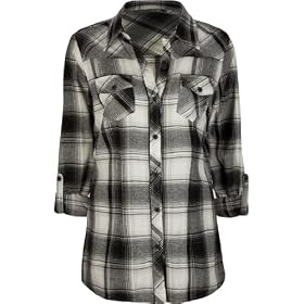 FULL TILT Basic Ladies Flannel Shirt