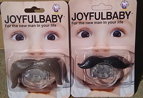 Value Pack – Mustache Pacifier Cowboy + Gentleman = 2 Pack