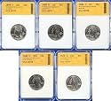 2008 D UNC Statehood Quarter Set SGS Graded MS70