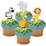 Zoo Animal Cupcake Picks - by Bakery Supplies (24-Pack)
