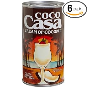 Coco Casa Cream of Coconut, 16-Ounce Cans (Pack of 6)