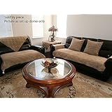 Quilted 35x82" Peat Bonded or Classic Micro Suede Sectional Sofa Cover Pad
