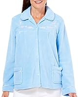 Casual Moments Women's Bed Jacket Shawl Collar Robe at Amazon Womenâs Clothing store: Ladies Bed 