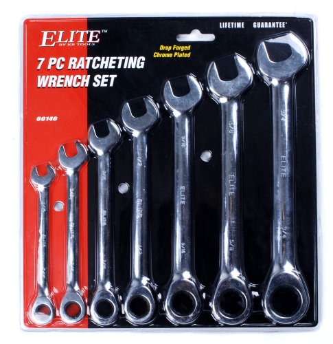 kr tools 60146  elite 7-pieces ratcheting wrench set