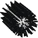 Vikan 5380-77-9 Stiff Tube Brush, Polyester, 3-3/32" x 6" OAL, Black