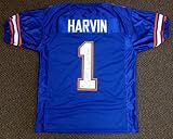 Percy Harvin Autographed Florida Jersey 2x Nat'l Champ PSA/DNA