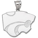 Kansas State University Powercat Giant Pendant (Silver)