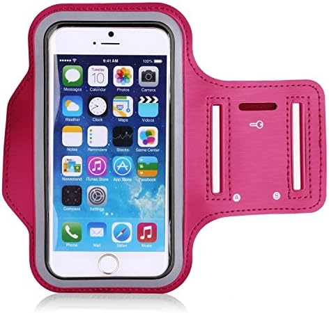 iPhone6 (4.7) Armband Sports Running Gym | Also fits Samsung Galaxy S3 S4 (Dark Pink)