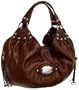 B. MAKOWSKY Croco Ball Tote,Brandy,one size