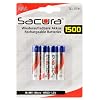 Sacura - 4 piles rechargeables ( accus ) AAA / LR3 NiMH 1500mAh