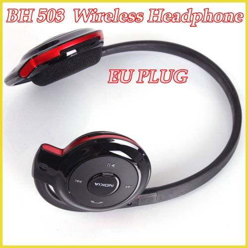 Bluetooth Headset Portable Wireless Bluetooth Headset Bh-503 Wireless Bluetooth Stereo Earphone Headset (Black)