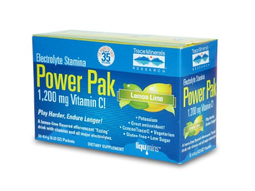 Electrolyte Stamina Power Pak Lemon Lime Trace Minerals 6.5g 32 Packet