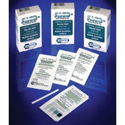 ALCO-Screen Saliva Test Strips - Blood Alcohol Tests - Box of 24