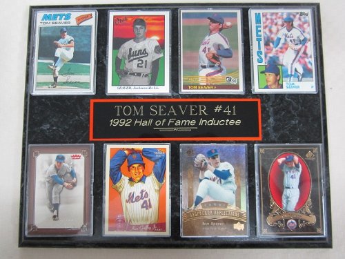 New York Mets Tom Seaver 8 Card Plaque