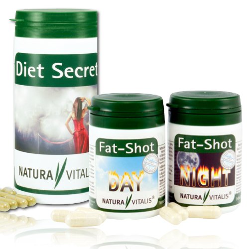 Natura Vitalis Fat Shot 2tlg Set + Diet Secret 270 Kapseln Preisvergleich