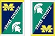 University of Michigan and Michigan State University - House Divided Flag - Regular Size