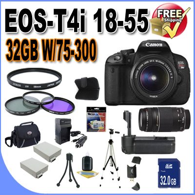 cyber monday price Canon T4i 18-55mm/75-300mm Kit