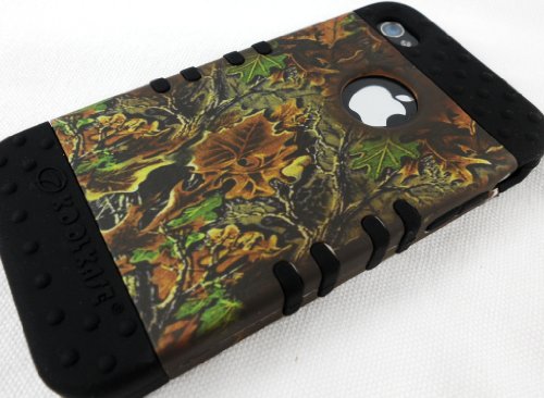 Apple iPhone 4 4s Faceplate - Camo Black Hybrid Rocker Series Case Cover Apple iPhone 4 4s Faceplate - Camo Black Hybrid Rocker Series Case Cover