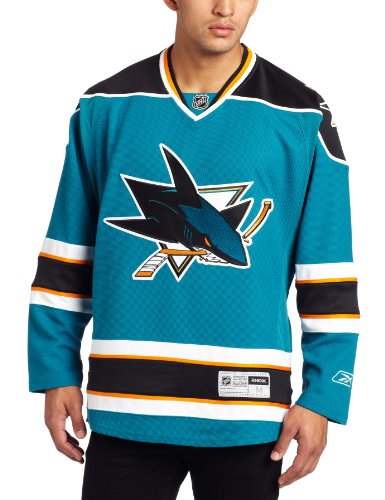 NHL San Jose Sharks Premier Jersey, Teal, Large NHL San Jose Sharks Premier Jersey, Teal, Large