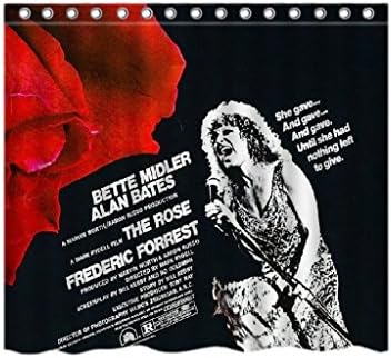 Queen Ali Custom 60" x 72" inch The Rose Theme Print 100% Waterproof Polyester Fabric Bathroom Shower Curtain