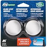 Fit System C0400 Driver/Passenger Side Stick-On Adjustable Blind Spot Mirrors - Pack of 2