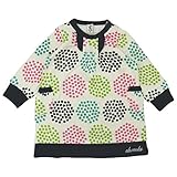 【H28年春物】 chocola(ショコラ) ガーゼ天竺小花柄ワンピース 120cm/クロ NO.CH-1621-58022