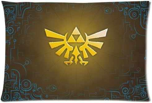 Accurate Store fantasy action-adventure video game The Legend of Zelda Zippered Pillow case Covers Standard Size 20"x30" (one side)