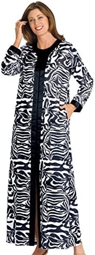 AmeriMark Women's Print Robe MD (10-12) / Zebra