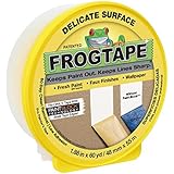 FrogTape 280222 Delicate Surface Painting Tape, Yellow, 1.88-Inch x 60-Yard Roll