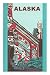 Alaska Building with Tlingit Motifs MasterPoster Print, 12x18