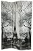 Extra Large Big Huge Tall Larger Size Art Print - 6 ft. Paris Printed Canvas Room Divider - Eiffel Tower & Arc de Triomphe