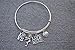 Volleyball Gift, Volleyball Charm Bangle Bracelet- Volleyball Jewelry, Love Friendship Bracelet- Volleyball Gifts for Volleyball Players