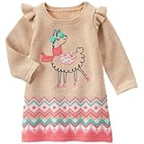 GYMBOREE(ジンボリー) ラマセータードレス グラハムクラッカー ワンピース 4歳【並行輸入】