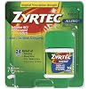 Zyrtec Allergy Relief (10 mg), 70 Tablets