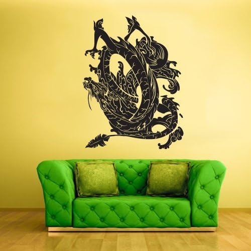 Wall Vinyl Sticker Decals Decor Art Bedroom Design Mural Dragon Ethnic Chineese Symbol Japan (Z2329)