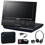 Sony BDP-SX910 9 inch Blu-Ray Portable Player + Headphone Set + Carrying Case + Accessory Kit