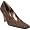 Dark Brown Foil Tip Reptile Print