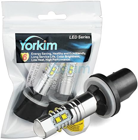 Yorkim® 2015 newest 5th Generation, 5400K-6000K,880 50W Original CREE 10-LED Bulbs 460 Lumens Extremely Bright White Color For Signal Light Door Light Reading Light Back-up Light Fog Light (pack of 2)