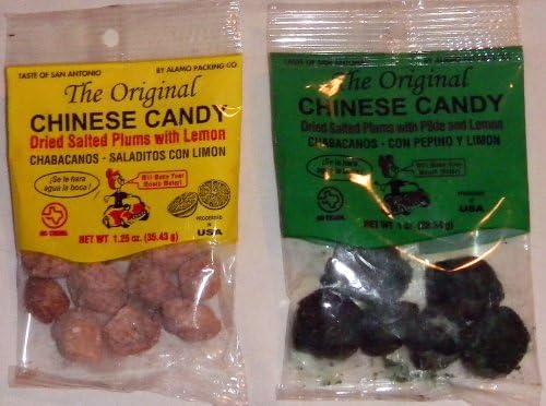 Dried Plums Chabacanos Saladitos W/limon & Pikle and Lemon 2 Pcs 1.25oz Each New